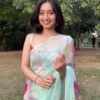 Mint Floral Organza Saree