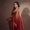 2922 (1) Sunset Glow Silk Saree
