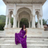 2930 (4) Royal Purple Chiffon Saree
