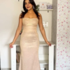 3036 (3) Champagne Glitter Mermaid Gown