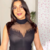 3039 (4) Soft Pink Velvet Glam Top