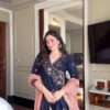 Navy Blue Embroidered Ethnic Suit Set