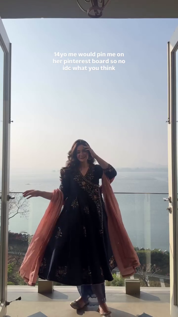 Navy Blue Embroidered Ethnic Suit Set