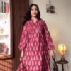 3043 (1) Maroon Printed Casual Kurta