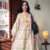 3043 (2) Maroon Printed Casual Kurta
