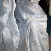 3044 (2) Powder Blue Chikankari Anarkali Set